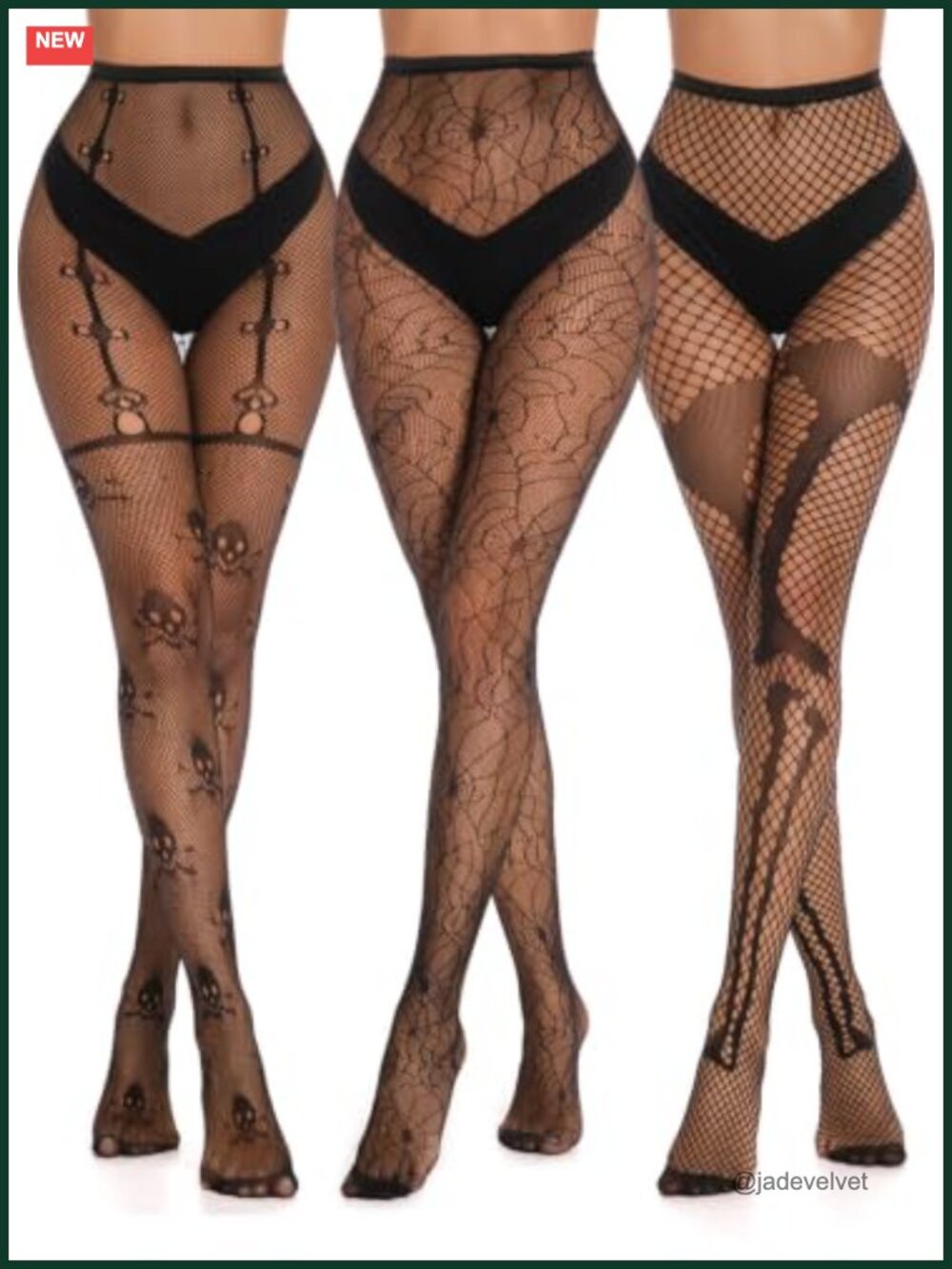 Skeleton Fishnet Tights Halloween Sheer Pantyhose Costume Party